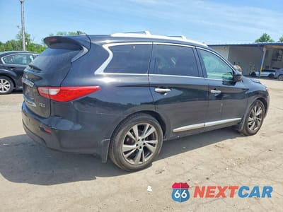 Trzecie zdjęcie samochodu z tyłu: 2013 INFINITI JX35 BASE VIN:5N1AL0MM6DC323073 - miniatura