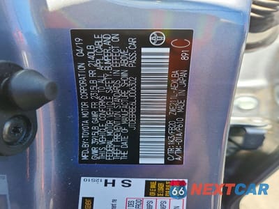 Zdjęcie 12 z 12 samochodu: 2020 TOYOTA COROLLA LE VIN:JTDEBRBE6LJ006302 - miniatura