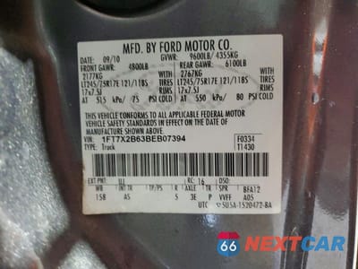 Zdjęcie 13 z 13 samochodu: 2011 FORD F250 SUPER DUTY VIN:1FT7X2B63BEB07394 - miniatura