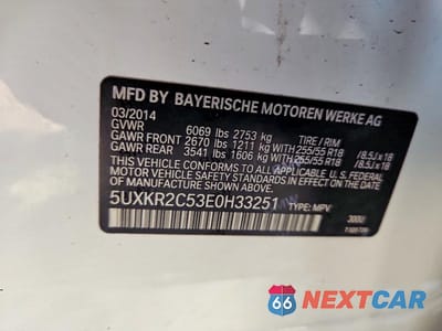 Zdjęcie 13 z 13 samochodu: 2014 BMW X5 SDRIVE35I VIN:5UXKR2C53E0H33251 - miniatura