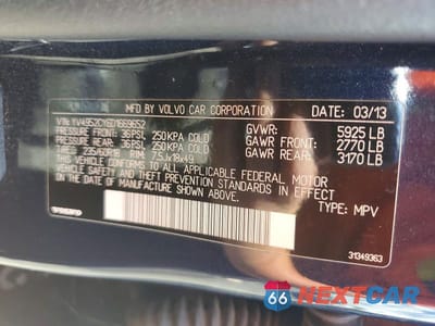Zdjęcie 12 z 12 samochodu: 2013 VOLVO XC90 3.2 VIN:YV4952CY6D1669652 - miniatura