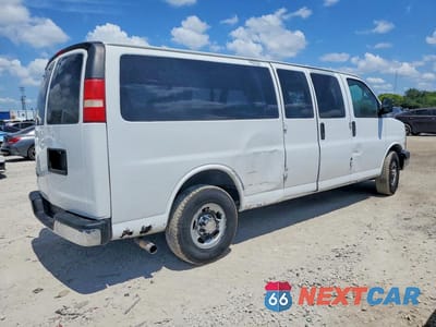 Trzecie zdjęcie samochodu z tyłu: 2012 CHEVROLET EXPRESS G3500 LT VIN:1GAZG1FG2C1123447 - miniatura