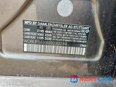 Zdjęcie 12 z 12 samochodu: 2008 MERCEDES-BENZ E 350 VIN:WDBUF56X88B233284 - miniatura