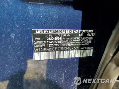 Zdjęcie 13 z 13 samochodu: 2023 MERCEDES-BENZ EQB 250+ VIN:W1N9M0CB7PN048769 - miniatura