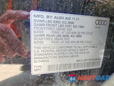 Zdjęcie 14 z 14 samochodu: 2022 AUDI Q7 PREMIUM PLUS VIN:WA1LJBF72ND006452 - miniatura