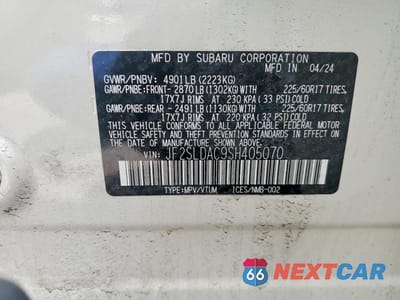 Zdjęcie 14 z 14 samochodu: 2025 SUBARU FORESTER VIN:JF2SLDAC9SH405070 - miniatura