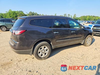 Trzecie zdjęcie samochodu z tyłu: 2015 CHEVROLET TRAVERSE LS VIN:1GNKRFED0FJ387463 - miniatura