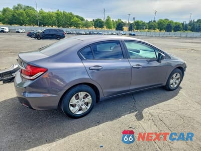 Trzecie zdjęcie samochodu z tyłu: 2014 HONDA CIVIC LX VIN:19XFB2F54EE243196 - miniatura