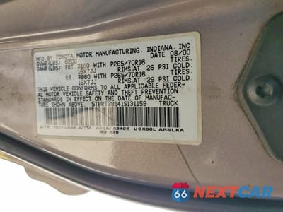 Zdjęcie 13 z 13 samochodu: 2001 TOYOTA TUNDRA ACCESS CAB LIMITED VIN:5TBRT38141S131159 - miniatura