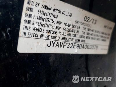 Zdjęcie 9 z 9 samochodu: 2013 YAMAHA XVS1300 CT VIN:JYAVP32E9DA003079 - miniatura
