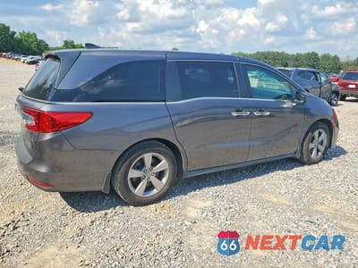 Trzecie zdjęcie samochodu z tyłu: 2019 HONDA ODYSSEY EXL VIN:5FNRL6H75KB073596 - miniatura