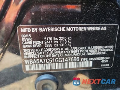 Zdjęcie 12 z 12 samochodu: 2016 BMW 528 XI VIN:WBA5A7C51GG147686 - miniatura