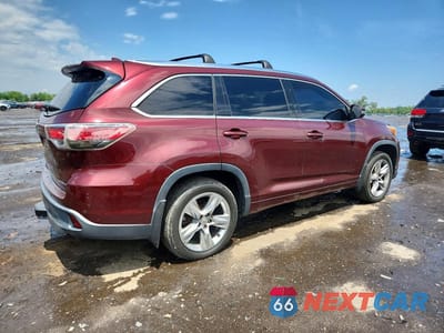 Trzecie zdjęcie samochodu z tyłu: 2015 TOYOTA HIGHLANDER LIMITED VIN:5TDDKRFH3FS134407 - miniatura