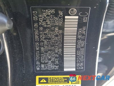Zdjęcie 12 z 12 samochodu: 2013 LEXUS ES 350 VIN:JTHBK1GG7D2055744 - miniatura