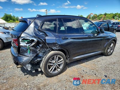 Trzecie zdjęcie samochodu z tyłu: 2021 BMW X3 XDRIVE30I VIN:5UXTY5C03M9H28364 - miniatura