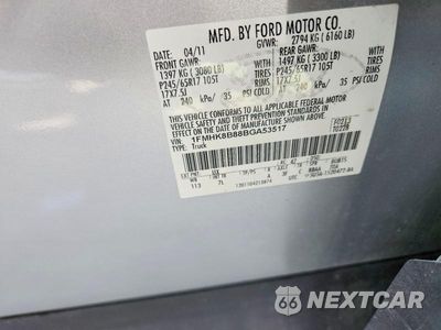 Zdjęcie 22 z 23 samochodu: 2011 FORD EXPLORER VIN:1FMHK8B88BGA53517 - miniatura