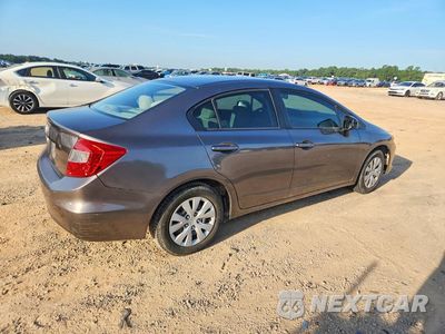 Trzecie zdjęcie samochodu z tyłu: 2012 HONDA CIVIC LX VIN:19XFB2F52CE080366 - miniatura