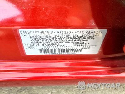 Zdjęcie 12 z 12 samochodu: 2020 NISSAN VERSA SV VIN:3N1CN8EV1LL832281 - miniatura