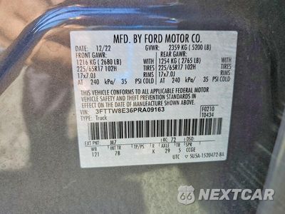 Zdjęcie 13 z 13 samochodu: 2023 FORD MAVERICK XL VIN:3FTTW8E36PRA09163 - miniatura