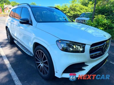 Czwarte zdjęcie samochodu z boku: 2020 MERCEDES-BENZ GLS 580 4MATIC VIN:4JGFF8GE2LA165714 - miniatura