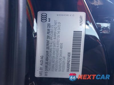 Zdjęcie 12 z 12 samochodu: 2016 AUDI A3 PRESTIGE S-LINE VIN:WAUK8GFF4G1014636 - miniatura