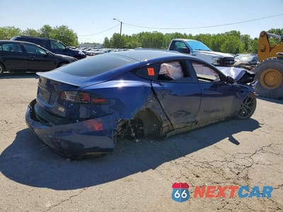 Trzecie zdjęcie samochodu z tyłu: 2022 TESLA MODEL S VIN:5YJSA1E62NF485811 - miniatura