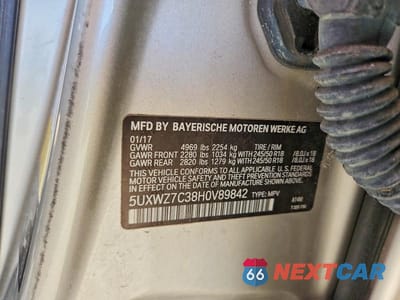Zdjęcie 13 z 13 samochodu: 2017 BMW X3 SDRIVE28I VIN:5UXWZ7C38H0V89842 - miniatura