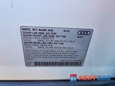 Zdjęcie 12 z 12 samochodu: 2018 AUDI Q3 PREMIUM PLUS VIN:WA1JCCFS1JR032663 - miniatura
