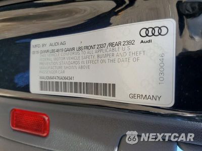 Zdjęcie 13 z 13 samochodu: 2019 AUDI A4 PREMIUM VIN:WAUGMAF47KA064341 - miniatura