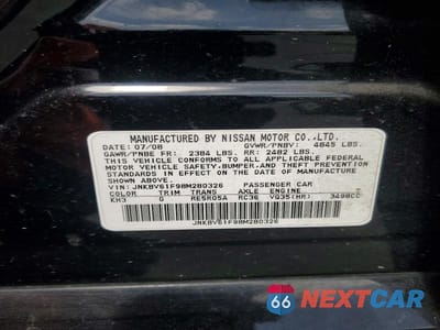 Zdjęcie 12 z 12 samochodu: 2008 INFINITI G35 X VIN:JNKBV61F98M280326 - miniatura