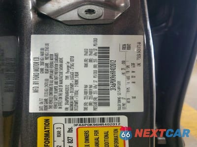 Zdjęcie 12 z 12 samochodu: 2017 FORD FUSION TITANIUM VIN:3FA6P0K96HR402012 - miniatura