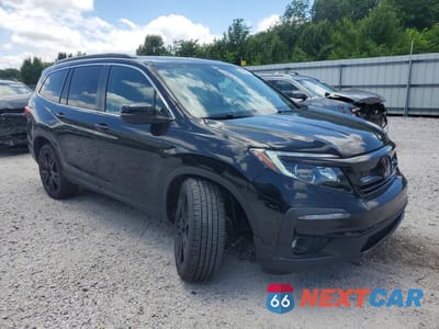 Czwarte zdjęcie samochodu z boku: 2021 HONDA PILOT SE VIN:5FNYF6H29MB093831 - miniatura