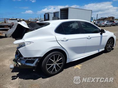 Trzecie zdjęcie samochodu z tyłu: 2021 TOYOTA CAMRY SE VIN:4T1T11AK3MU523667 - miniatura