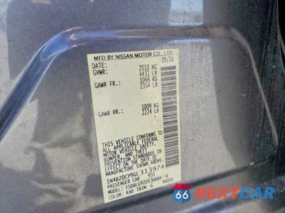 Zdjęcie 12 z 12 samochodu: 2016 NISSAN LEAF S-30 VIN:1N4BZ0CP9GC313974 - miniatura