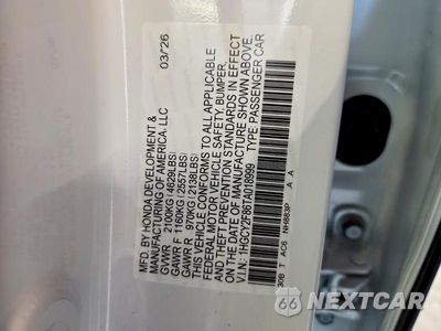 Zdjęcie 12 z 12 samochodu: 2026 HONDA ACCORD SPORT VIN:1HGCY2F86TA018999 - miniatura