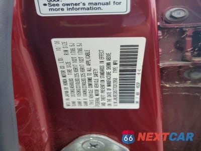 Zdjęcie 13 z 13 samochodu: 2007 HONDA CR-V EX VIN:JHLRE38577C012958 - miniatura