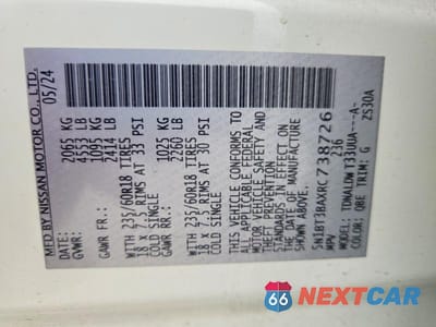 Zdjęcie 12 z 12 samochodu: 2024 NISSAN ROGUE SV VIN:5N1BT3BAXRC738726 - miniatura