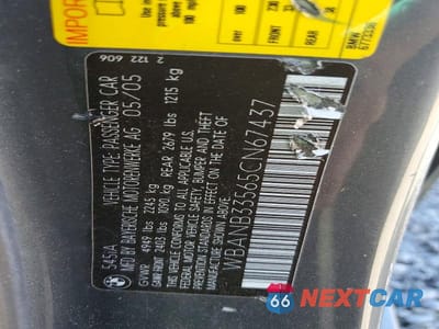 Zdjęcie 12 z 12 samochodu: 2005 BMW 545 I VIN:WBANB33565CN67437 - miniatura