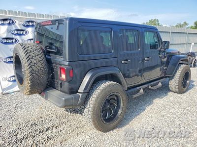 Trzecie zdjęcie samochodu z tyłu: 2020 JEEP WRANGLER UNLIMITED SAHARA VIN:1C4HJXENXLW221135 - miniatura