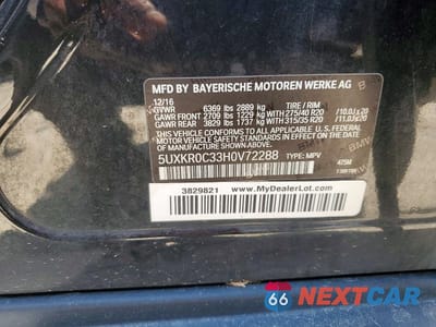 Zdjęcie 13 z 13 samochodu: 2017 BMW X5 XDRIVE35I VIN:5UXKR0C33H0V72288 - miniatura