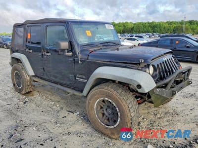 Czwarte zdjęcie samochodu z boku: 2011 JEEP WRANGLER UNLIMITED SPORT VIN:1J4HA3H11BL500680 - miniatura