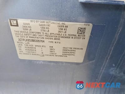 Zdjęcie 13 z 13 samochodu: 2011 GMC TERRAIN SLT VIN:2CTFLXE53B6305764 - miniatura