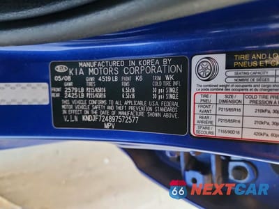 Zdjęcie 13 z 13 samochodu: 2009 KIA SPORTAGE LX VIN:KNDJF724897572577 - miniatura