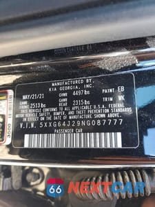 Zdjęcie 12 z 12 samochodu: 2022 KIA K5 GT LINE VIN:5XXG64J29NG087777 - miniatura