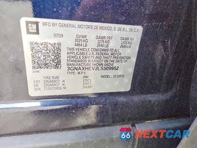 Zdjęcie 13 z 13 samochodu: 2020 CHEVROLET EQUINOX LS VIN:3GNAXHEV2LS509952 - miniatura