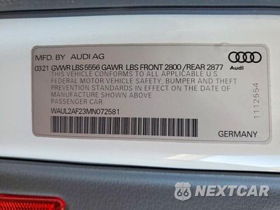 Zdjęcie 12 z 12 samochodu: 2021 AUDI A6 PREMIUM PLUS VIN:WAUL2AF23MN072581 - miniatura
