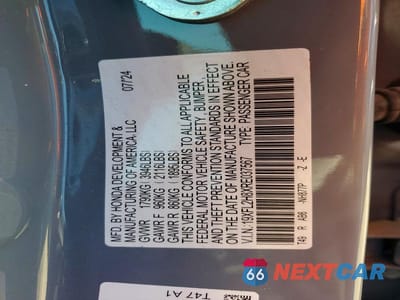 Zdjęcie 12 z 12 samochodu: 2024 HONDA CIVIC SPORT VIN:19XFL2H8XRE037567 - miniatura