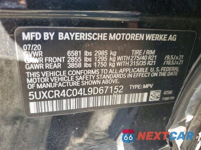 Zdjęcie 13 z 13 samochodu: 2020 BMW X5 VIN:5UXCR4C04L9D67152 - miniatura