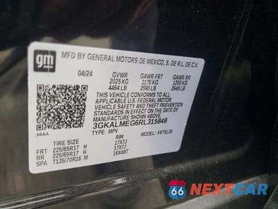 Zdjęcie 13 z 13 samochodu: 2024 GMC TERRAIN SLE VIN:3GKALMEG6RL315849 - miniatura