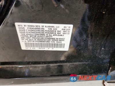 Zdjęcie 12 z 12 samochodu: 2011 HONDA RIDGELINE RTL VIN:5FPYK1F52BB001393 - miniatura